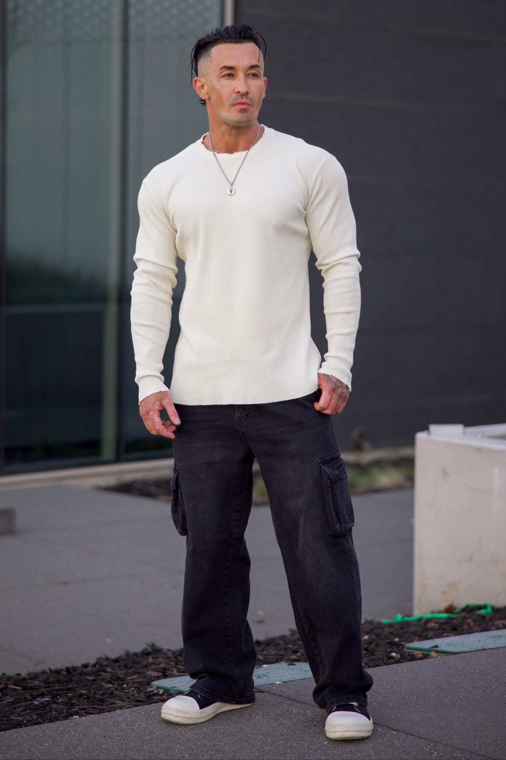 8094 - Tailored Waffle Longsleeves - Image 4